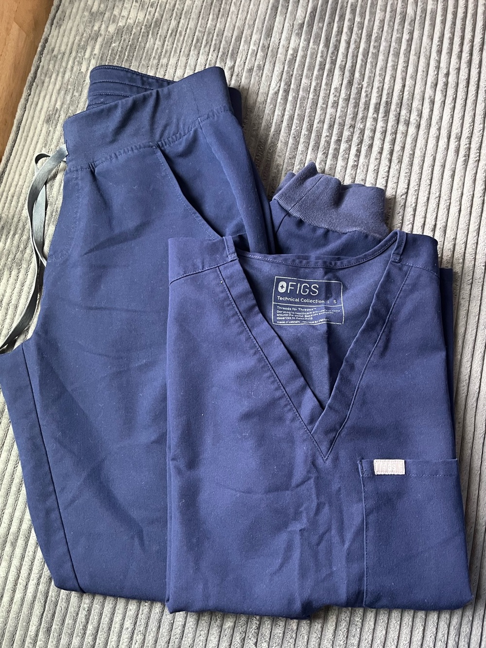 Figs Scrub Set Navy Blue Small